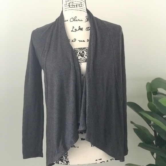 Ambiance Sweaters - Ambiance gray cardigan, small